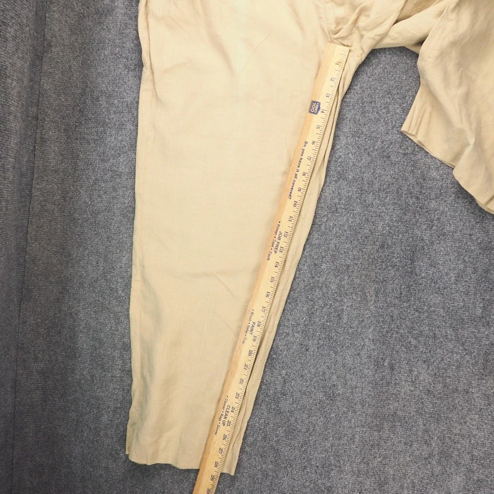 Polo Ralph Lauren Pants Mens 42x30 Chino Tan Preppy Coastal